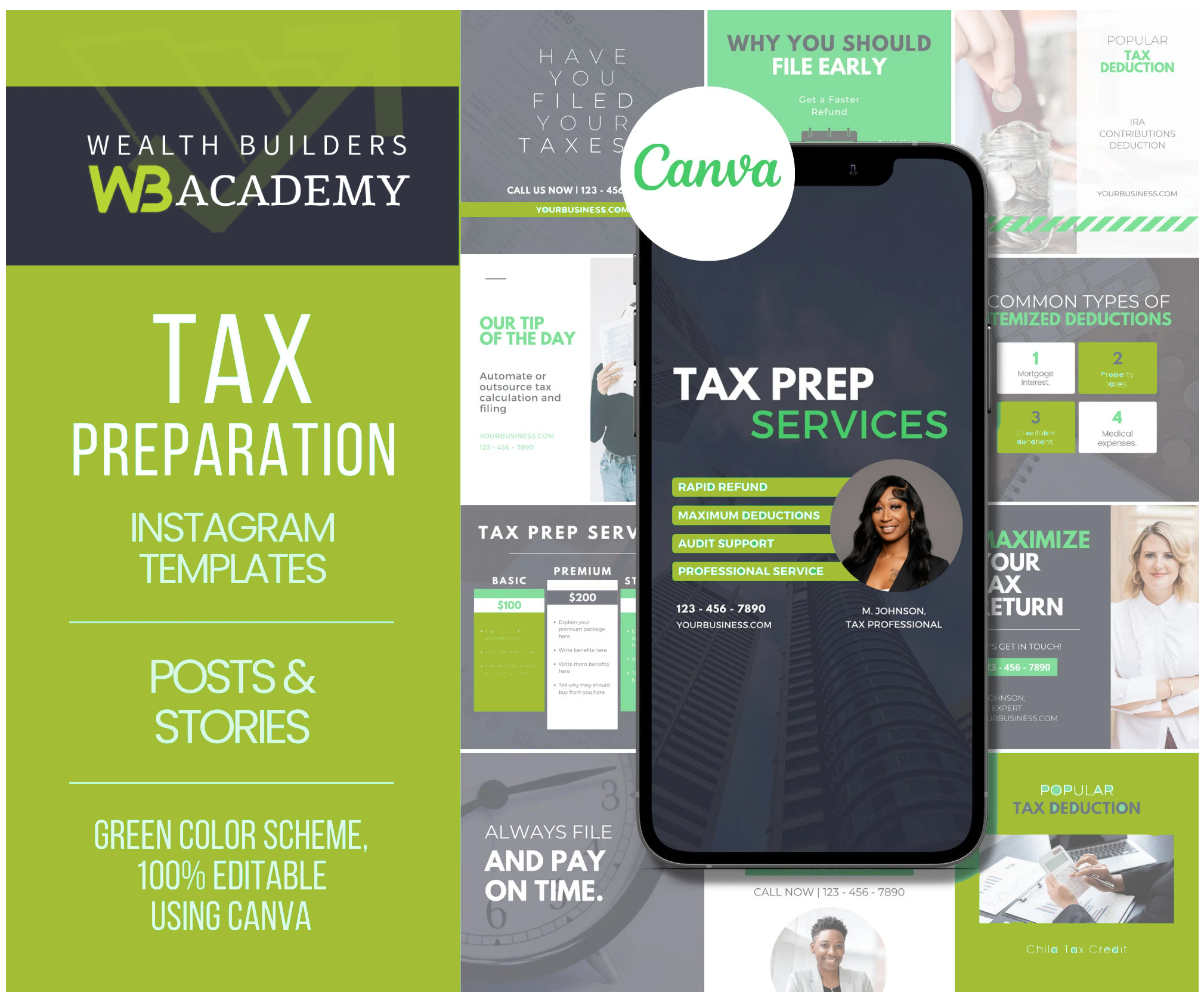 50-Template Instagram Branding Bundle